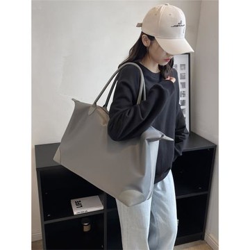 大容量托特包女上課通勤包防水單肩行李包時尚百搭手提旅行袋新款