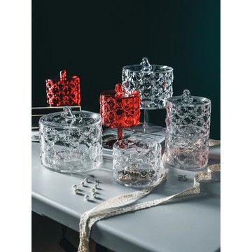 意大利Guzzini 愛心收納罐 家用桌面零食巧克力糖防塵首飾整理盒