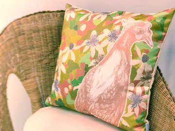 臺灣特有種山林美人抱枕套系列 SPRING 春 臺灣藍腹鷳 屏東鐵綫蓮