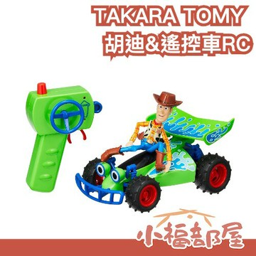 日本 TAKARA TOMY 胡迪&遙控車RC 玩具總動員 TOY STORY 迪士尼 皮克斯 RC車 搖控車 巴斯【小福部屋】