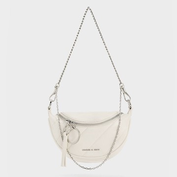 Philomena 鍊條半月斜背包