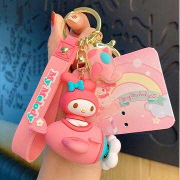 限量預購【遊戲家】三麗鷗鑰匙圈 飛機公仔吊飾 - 美樂蒂