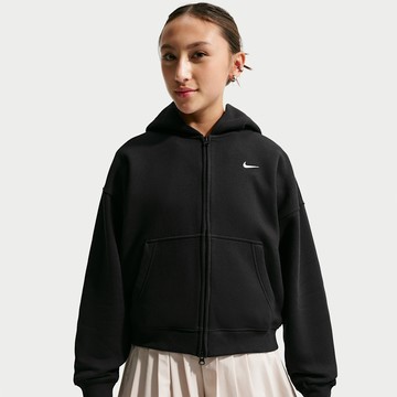 Nike Sportswear Studio Fleece Oldrr Kids' (Girls') Oversized Full-Zip Hoodie