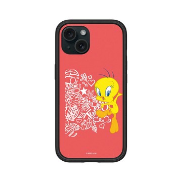 iPhone 15 Mod NX 黑 - 樂一通 Looney Tunes - 亂花系列-崔弟