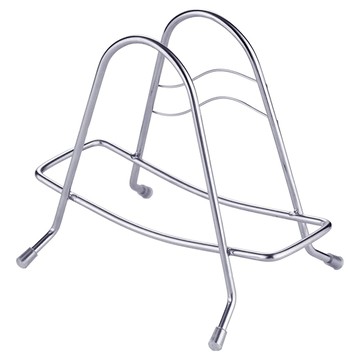 AHOYE 多功能廚房砧板鍋蓋收納架  1個  銀色