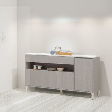 文創集 喬夫5尺四門二抽低餐櫃-150x40x82cm免組