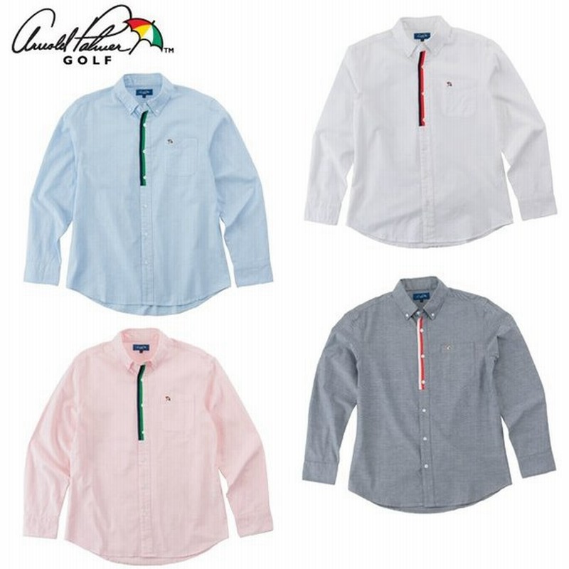 アーノルドパーマー Arnold Palmer ゴルフウェア 長袖シャツ メンズ オックスフォード長袖シャツ Ap22i04 通販 Lineポイント最大0 5 Get Lineショッピング