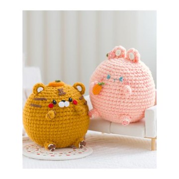 趣織社小胖墩兒系列玩偶手工diy禮物鉤針編織毛線團自制材料包