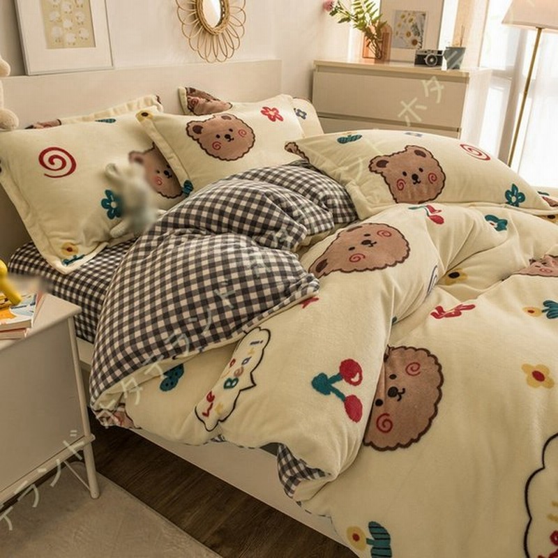 洋式ベッド 和式布団兼用 寝具カバー 保温 ベッドシーツ 花柄 動物柄 きれい 布団カバー 単品売り 冬用 寝具カバー 暖かい かわいい 掛け布団カバー Ins 通販 Lineポイント最大get Lineショッピング