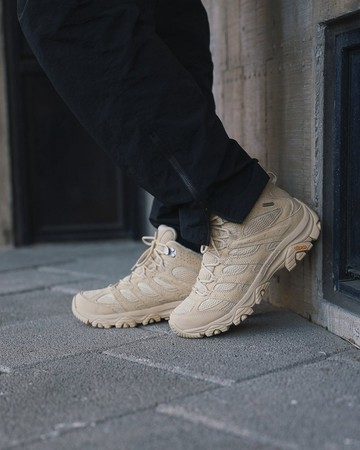 MERRELL MOAB 3 MID WATERPROOF中筒防潑水登山健行鞋 女鞋-鵝黃