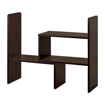 HOPMA 合馬家具 多功能百變伸縮書架 桌面收納架  黑胡桃  428~812 x 238 x 590mm