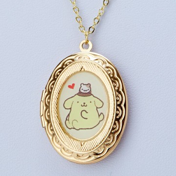 【震撼精品百貨】Pom Pom Purin 布丁狗 三麗鷗懷舊項鍊-布丁狗#45750 震撼日式精品百貨