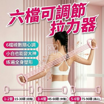 TPE+PP 六檔可調節拉力器