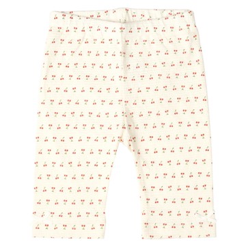 akachan honpo - 5分內搭褲-緹花-紅色