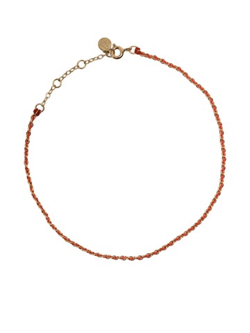 THE ALKEMISTRY - 18kt yellow gold Auric anklet - women - 18kt Yellow Gold - One Size - Red