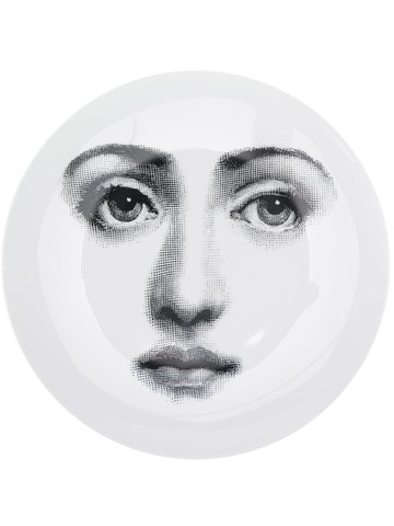 Fornasetti - Lina Cavalieri-print wall plate - unisex - Porcelain - One Size - White