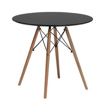 《Chair Empire》TB010白/黑 北歐宜家風格餐桌/伊姆斯桌/實木餐桌/休閒咖啡洽談桌/圓桌/陽台桌/茶几桌/餐桌