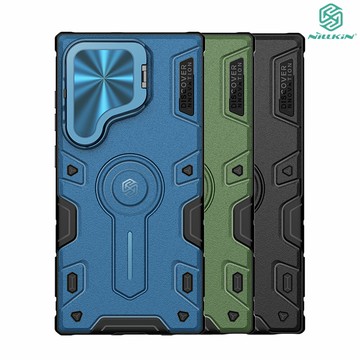 NILLKIN SAMSUNG 三星 Galaxy S24 Ultra 黑犀 Prop 保護殼 保護套 手機殼 鏡頭保護 可站立 鏡頭支架 鏡頭防塵蓋 鏡頭蓋 支援 MagSafe