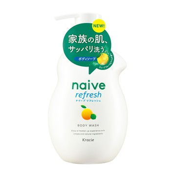 Kracie 葵緹亞 naive 娜艾菩 台灣公司貨 沐浴乳 清新海泥 溫和清爽洗淨 氨基酸系洗淨成分  530ml  1瓶