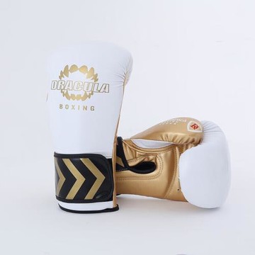 泰拳德古拉兒童拳擊手套散打搏擊拳擊訓練透氣加厚打沙袋拳套白色