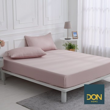 DON 時光漫旅300織長絨棉床包枕套組｜煙燻粉｜(雙人/加大)