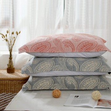 日系紗布全棉變形蟲枕巾一對