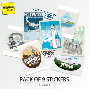 日默瓦復古個性潮牌手機筆記本吉他行李旅行箱貼紙箱子電腦機