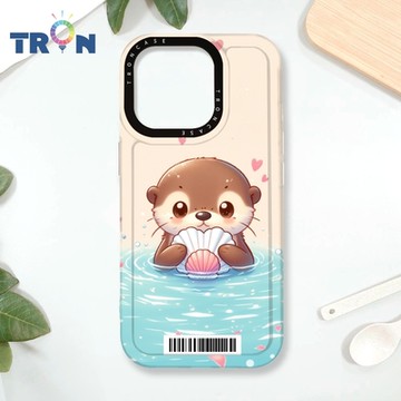 TRON IPHONE 16 PRO 一隻可愛的水獺貝殼系列 防摔 MAGSAFE 磁吸 太空載具殼 透白 手機殼