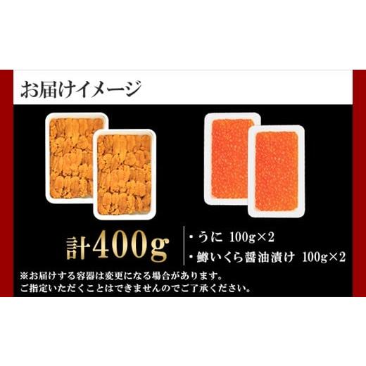 ふるさと納税 北海道 弟子屈町 1750. うに チリ産 冷凍 200g 鱒いくら醤油漬け 200g 計400g セット ウニ 雲丹 ますいくら 鱒 イクラ いくら いくら醤油漬け 海…