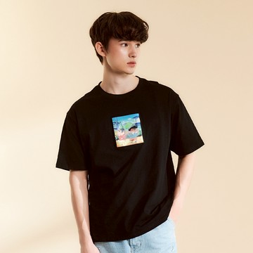 CACO-小新風間漸變章短T-男【J1SC027】