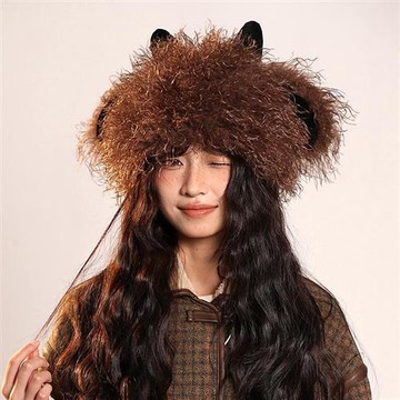 現貨+預購 韓版毛帽毛線帽子針織帽秋冬加絨厚磅保暖帽百搭冷帽休閒帽-小羊毛絨帽3色n1mp115