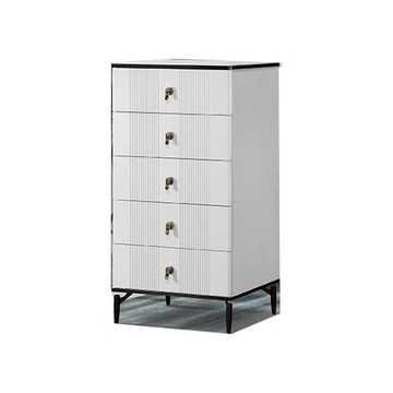 本森白色岩板五斗櫃