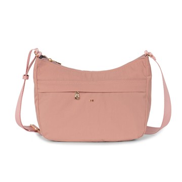 J II 側背包 柔光防潑水斜背包-冰糖粉-7003-27