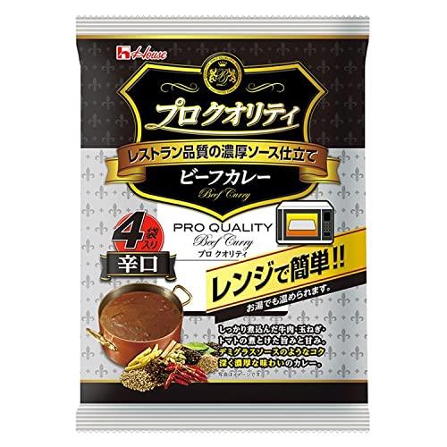 ハウス プロクオリティ ビーフカレー 4袋入り 辛口 680g *6袋 [レンジ化対応・レンジで簡単調理可能]