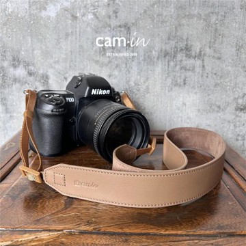 cam-in復古真皮寬版適用富士XT5 XT50 X100V相機背帶索尼斜跨肩帶