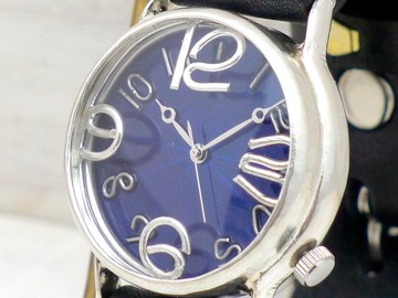 HandCraftWatch JSS2 BL JUMBO 銀色錶盤 BL / BK JUM38BSV BL / BK