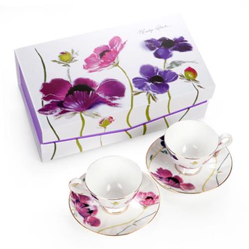 瑪里琳-紫水晶2杯2盤組-15309