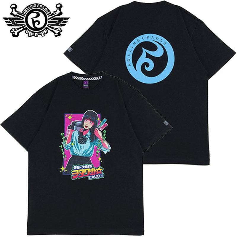 ローリングクレイドル ROLLING CRADLE OTAKU-SHOJO TEE(BLACK