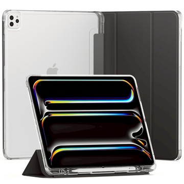 Sinjimoru Pure Defense 透明 Apple Pencil 收納平板保護殼  黑色  1個  iPad Pro 第7代 (M4) 11吋