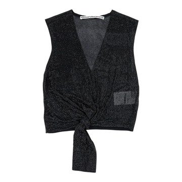 alexanderwang 水晶裝飾深 V 領打結背心