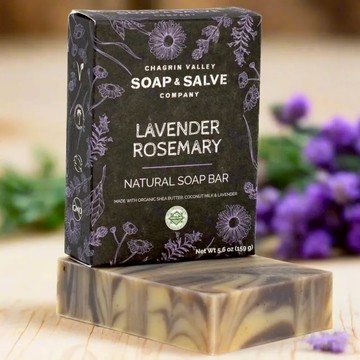 【療癒放鬆】有機薰衣草迷迭香保濕植物皂(5.6oz) 2入