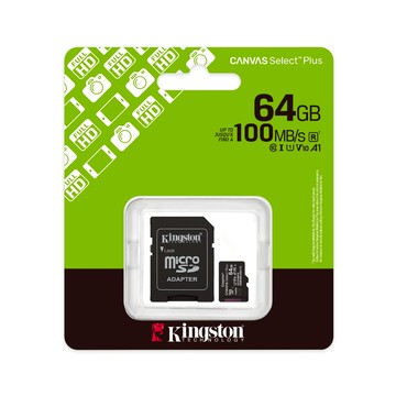 Kingston【 Canvas Select Plus microSD KTCS3 】記憶卡 64GB