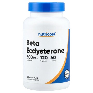 Nutricost, β-蛻皮甾酮，120 粒膠囊（每粒膠囊 300 毫克）