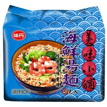 味丹 美味小舖海鮮湯麵(68gx5包/組) [大買家]