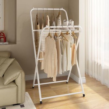 AOTTO 簡約折疊曬衣架(曬衣架 衣帽架)