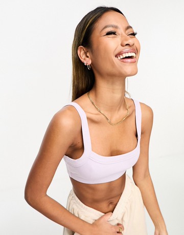 Sixth June crop top in lilac-Purple