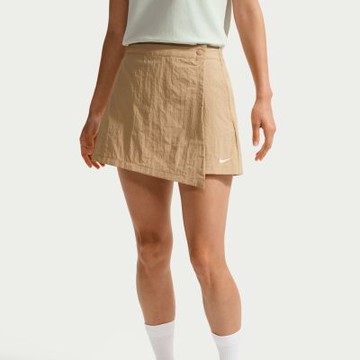 NIKE 短褲 褲裙 女 休閒褲 中腰 AS W NSW SKORT 卡其 IR1649-286