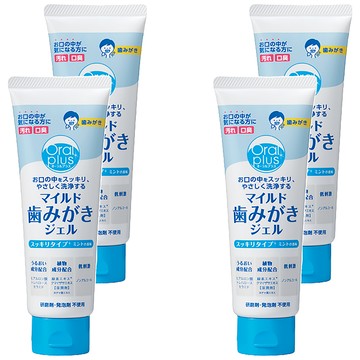 Asahi 朝日 ORAL PLUS 口腔護理溫和牙膏凝膠  100g  4條