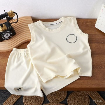 【台灣出貨】【8399人好評】男童背心套裝夏季薄款帥氣網紅衣服時尚潮流舒適韓版中大童外穿衣