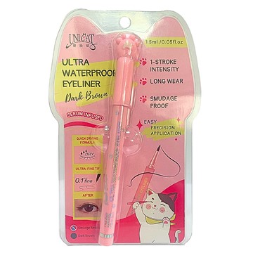 UNICAT 變臉貓 超防水抗暈眼線筆 深棕色 0.1mm極細筆頭 24HR長效持久  1支